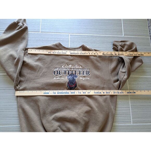 Cabelas Points North Embroidered Sweatshirt Women's L Lab Dog Graphic Crewneck - Picture 6 of 10